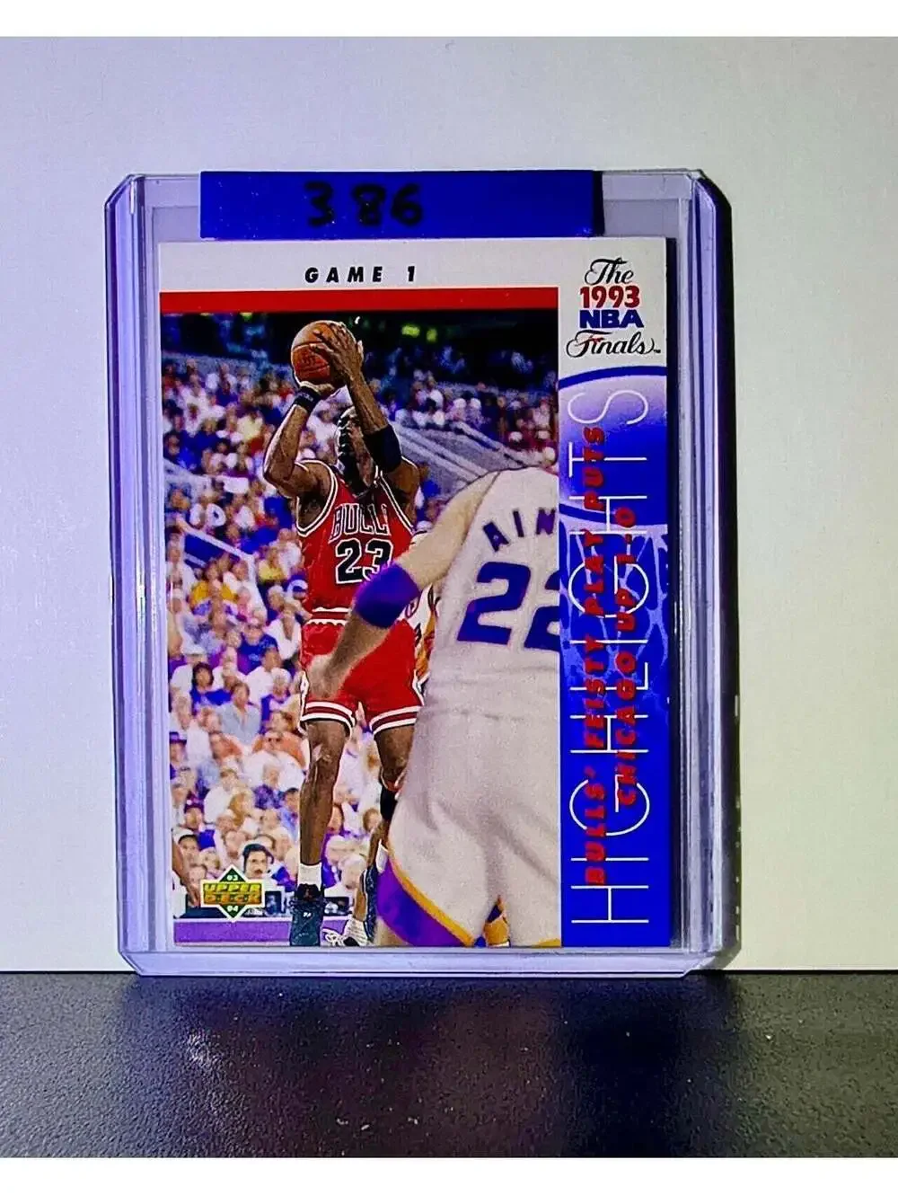 Michael Jordan 1993-94 Upper Deck NBA Finals #198 Basketball Card Chicago Bulls